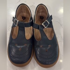 Old Soles girls navy leather T-strap Mary Jane’s